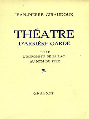 cover image of Théâtre d'arrière-garde